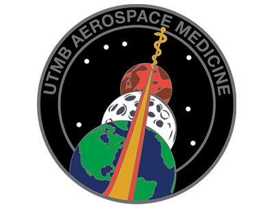 Emblem for the UTMB Aerospace Medicine Residency Program, launched in 1993.