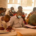 Researchers at West African Center for Emerging Infectious Diseases (WAC-EID) at a training conference in Jos, Nigeria.
