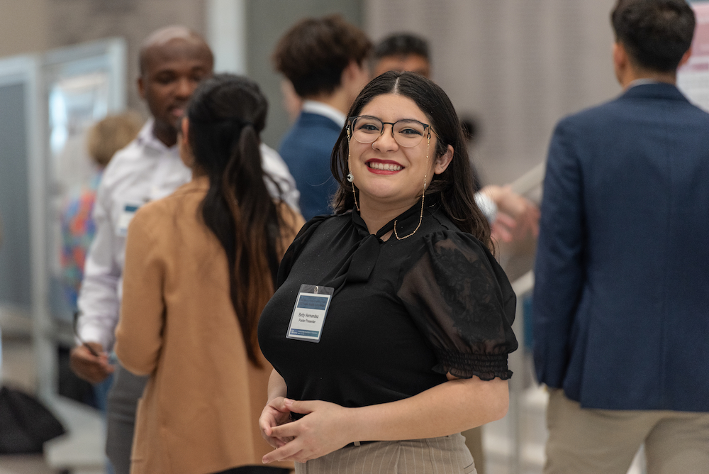 An MPH Student presentign at Public Health Symposium 2025